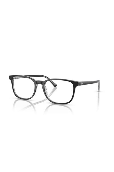Ray-Ban Ray Ban Vista Unisex Square Eyeglasses- Rb 5418 - Lense Size:54mm - Dark Gray On Transparent Gray