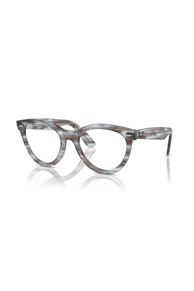 Ray-Ban Ray Ban Vista Unisex Oval Eyeglasses- Rb 2241v - Lense Size:51mm - Striped Transparent Blu