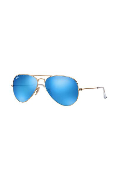 Ray-Ban Ray Ban Unisex Pilot Aviator Large Metal Sunglasses- Rb 3025 - Lense Size:55mm - Matte Arista