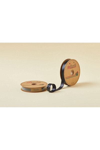 shop Piping Satin Layer 024 Black 2 cm 25 Meters 100% Polyester