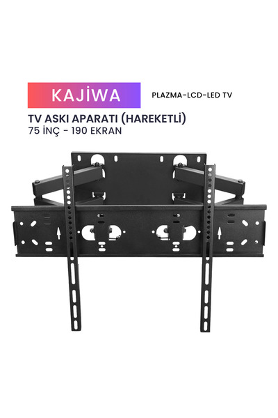 KAJİWA 75 İNÇ ASKI APARATI HAREKETLİ (190 EKRAN) Tüm Marka ve modellerle uyum...