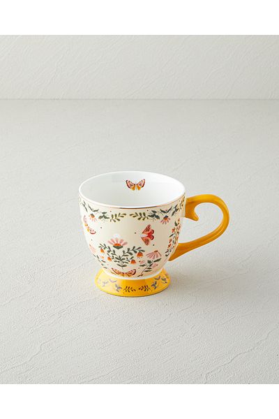English Home Dipsy New Bone China Mug 460 ml Mustard