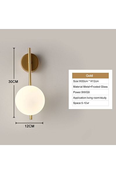 Choice Warm White B Gold 9w Interior LED Wall Lamps Wall Lights with G9 Bulb for Bedroom Black Gold  LED Wa