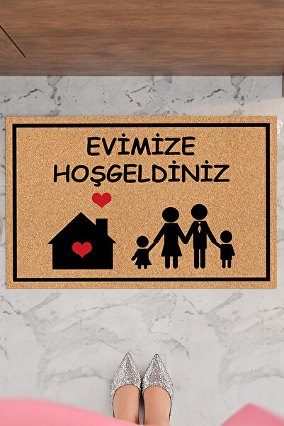 THEMODERNHANE Home Welcome Butterfly Διακοσμητικό Χαλάκι πόρτας πολλαπλών χρή...