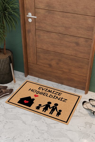 THEMODERNHANE Home Welcome Butterfly Decorative Multi-Purpose Indoor and Outdoor Door Mat