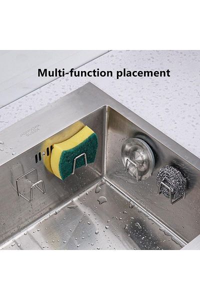 COOYA Sponge Drainer Rack, Kitchen Sink Stainless Steel Sponge Rack, Sink Rack, Kitchen Sink Rack