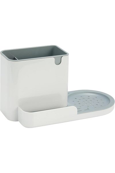 COOYA Kitchen Sink Organizer, Sponge Holder, Large, Faucet Storage Rack Sink Caddy, for Soap, Brush