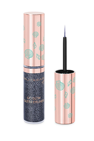 NAJ OLEARI Go Glow Glitter Eyeliner - Midnight Wave / Glitterlı Siyah Eyeliner
