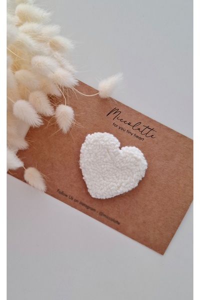 Miccolatte Hairless Baby Punch Handmade Heart Buckle (5 cm)