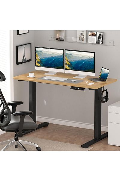 Mahmayi FlexiSpot Modern Standing Desk with Height Adjustable 150x65 cm - Coco Bolo