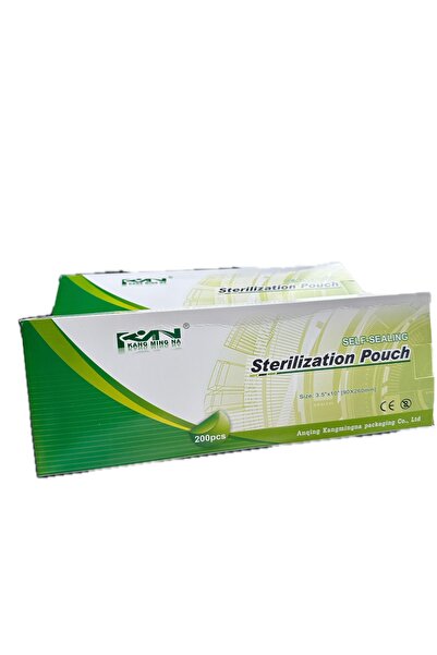 KMN Sterilizasyon Poşeti -Büyük Boy - Steril Poşet 200 Adet (Steril Pac) - 1 Kutu