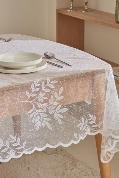 Karaca Home Λευκό τραπεζομάντιλο Hessa