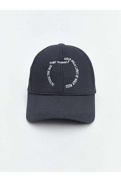 LC Waikiki Lcw Eco Navy Blue Text Embroidered Men's Cap Hat