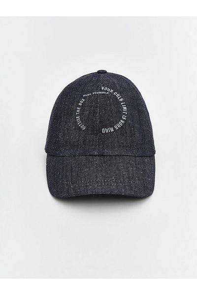 LC Waikiki Lcw Accessories Anthracite Text Embroidered Men's Cap Hat