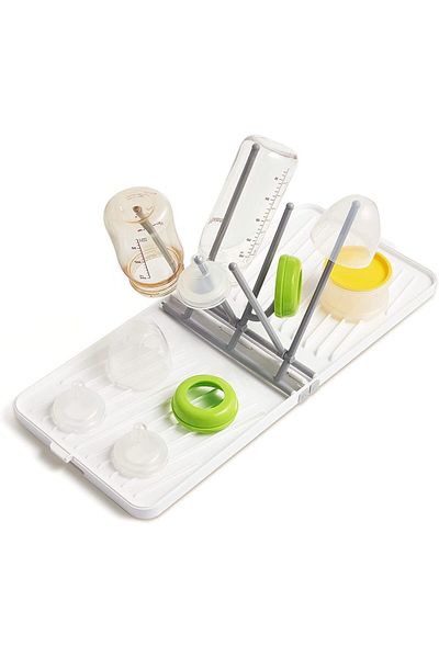 COOYA Baby Bottle Drying Rack with Drainer, Foldable & Space Saving Drying Rack, Nipple and Accessories