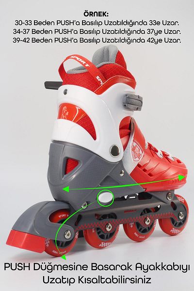 Telvesse Red Skate - Adjust with Bag 8888