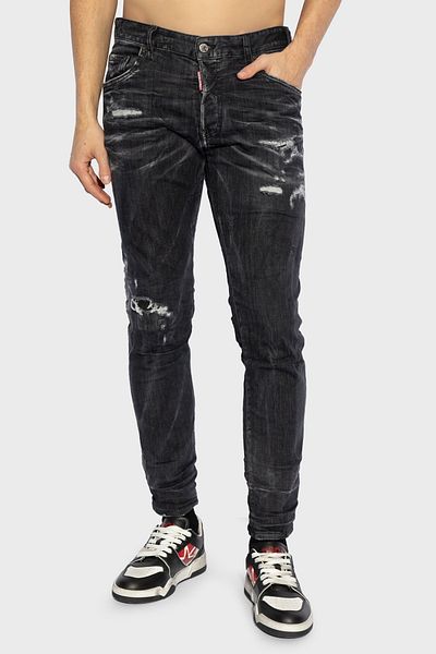 DSquared2 Stretch Cotton Skinny Fit Regular Waist Skinny Leg Jeans Men Jeans Pants S71Lb1574 S30503 900