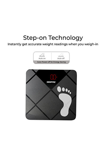 Geepas ميزان الجسم الرقمي - GBS46523UK