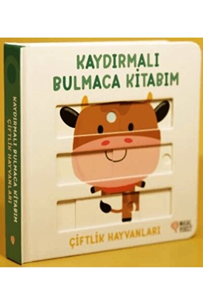 Masalperest Kaydırmalı Bulmaca Kitabım - Çiftlik Hayvanlar (Ciltli)