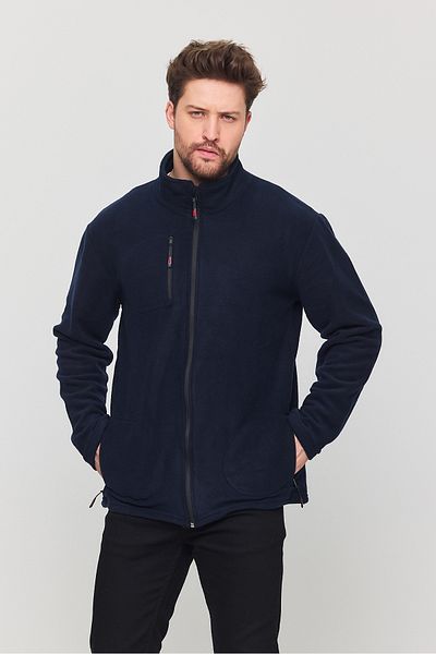 YXC Trend Maker Men's Fleece Full Zipper 3 Pocket Outdoor Fleece Jacket