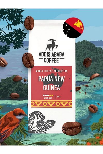 Addis Ababa Coffee Papua New Guinea World Coffee 250 Gr