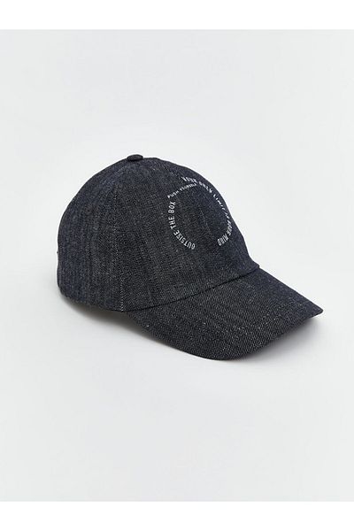 LC Waikiki Lcw Accessories Anthracite Text Embroidered Men's Cap Hat