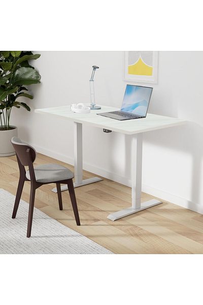 Mahmayi FlexiSpot Electric Standing Desk Ergonomic 141x76 cm Workstation - Egger Marble