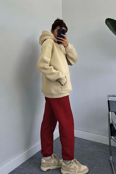 BayBayan Women's Comfortable Wide Bottom Top Colorful Tracksuit Set