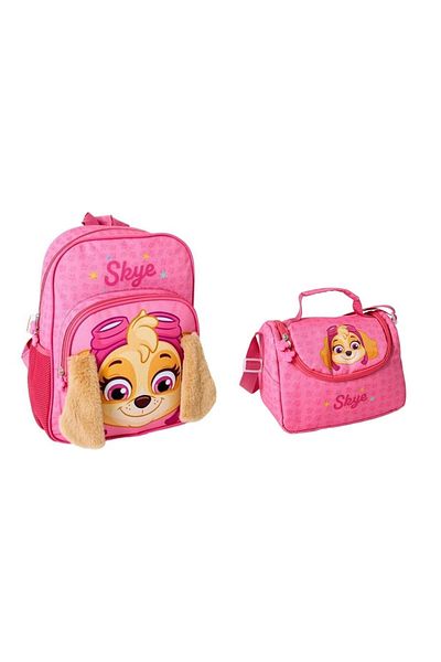 GENC DIJITAL BASKI PAW PATROL Skye Geantă și cutie de prânz