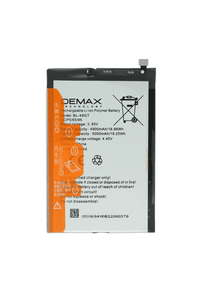 DEMAX TECHNOLOGY Tecno Camon 19 Pro Güçlendirilmiş Batarya BL-49GT