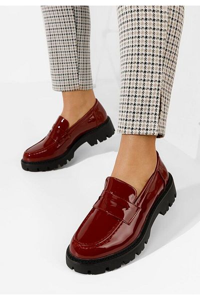 B T Shoes Mocasini cu talpa groasa Zampa grena