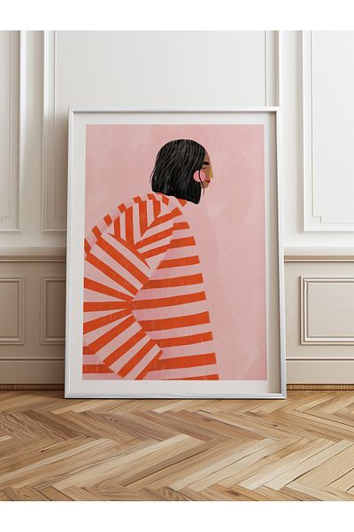 HOMEPACK Single Wooden Framed Painting One Piece Poster Painting Tk/1068
