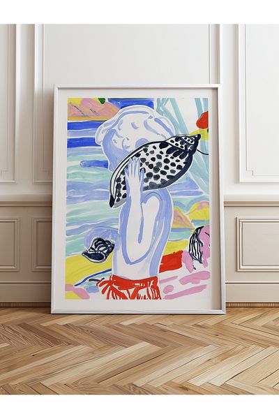 HOMEPACK Single Wooden Framed Painting One Piece Poster Painting Tk/1077