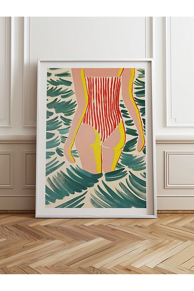 HOMEPACK Single Wooden Framed Painting One Piece Poster Painting Tk/1072