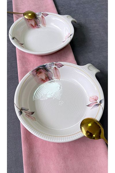 Erbaşlar Hale 2-Piece Pit Pasta, Salad Plate 28cm