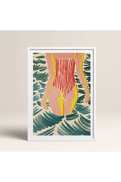 HOMEPACK Single Wooden Framed Painting One Piece Poster Painting Tk/1072