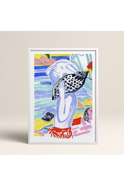 HOMEPACK Single Wooden Framed Painting One Piece Poster Painting Tk/1077