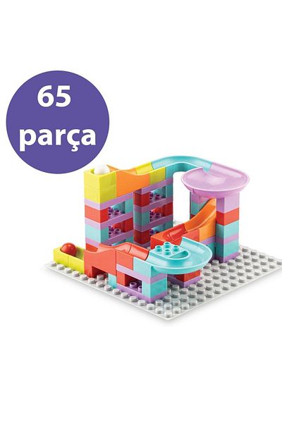 CREATİVE GAMES 65 قطعة من مكعبات الشرائح - متوافقة مع Legoduplo