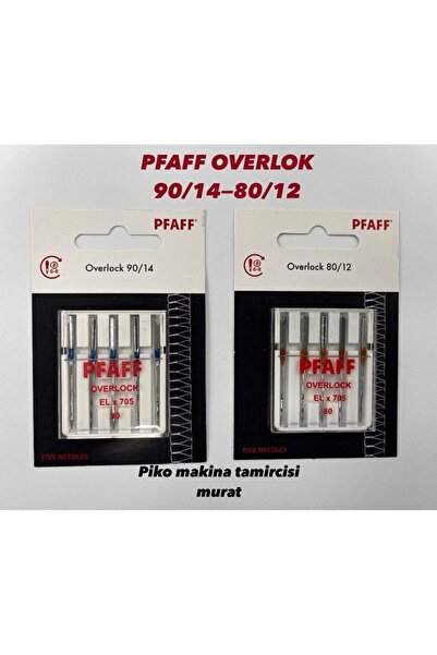Pfaff OVERLOK İĞNE 2'Lİ SET 821199096 90/14- 821311096 80/12