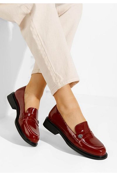 B T Shoes Loafers dama Grapila grena
