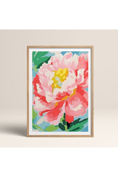 HOMEPACK Единична картина в дървена рамка, единичен плакат, картина TK/1074