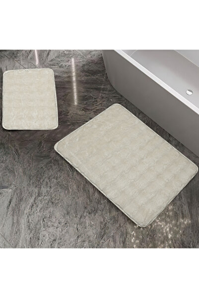 Schafer Home Pia 2 li Pelıuş Banyo Paspası-Krem