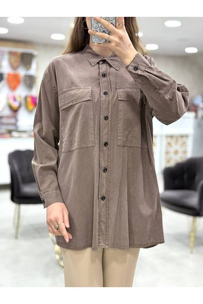 Magazin Buttoned Tunic with Double Pocket Detail