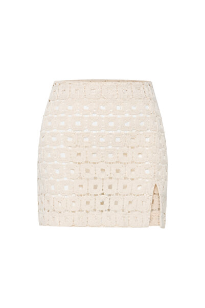 Beach&Beyond Women's Lima Crochet Mini Skirt