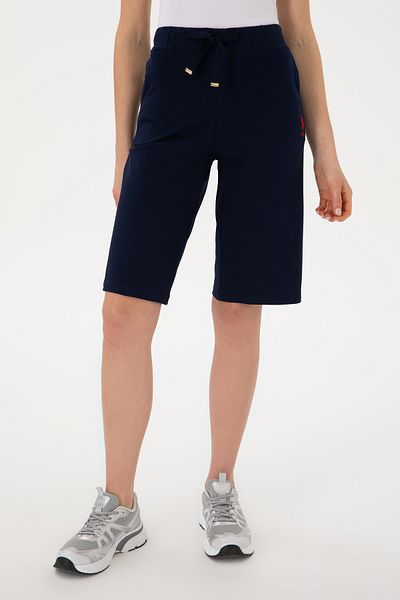 U.S. Polo Assn. Pantaloni scurți tricotați de damă bleumarin 50300866 -VR033