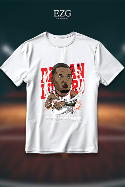 EZG Business Ντέιμιαν Λίλαρντ Μπλουζάκι  "It's About Dame Time " με στάμπα, Υ...