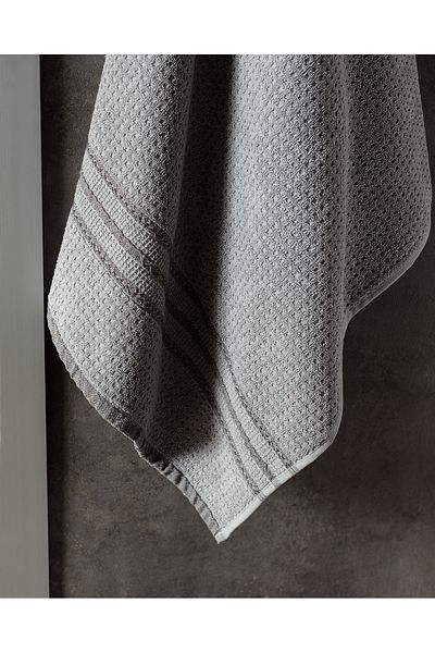 Madame Coco Alissa 100% Cotton Bath Towel - Gray