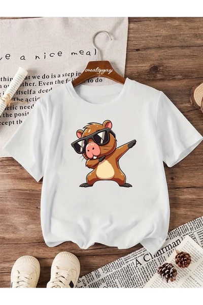 oneagılyazı Tricou supradimensionat pentru copii cu imprimeu Cool Mole