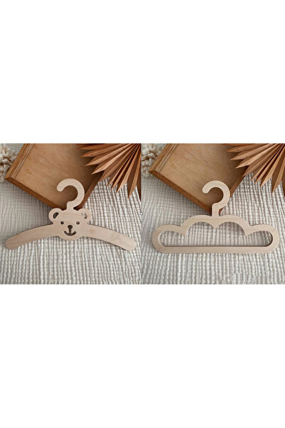 Rapithwin منظم ملابس أطفال لطيف على شكل دب وسحابة، طقم من 2 مقاس 30*15 سم