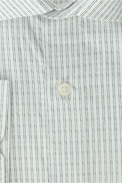 Abdullah Kiğılı Long Sleeve Classic Patterned Cotton Shirt